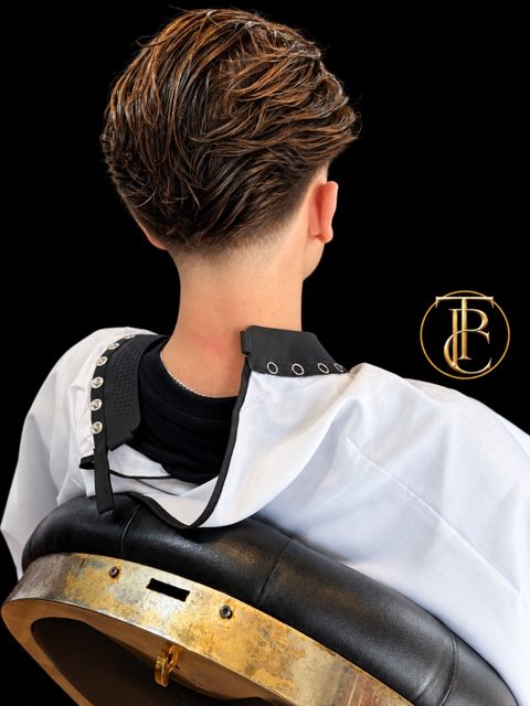 Highlights with a drop taper, from behind