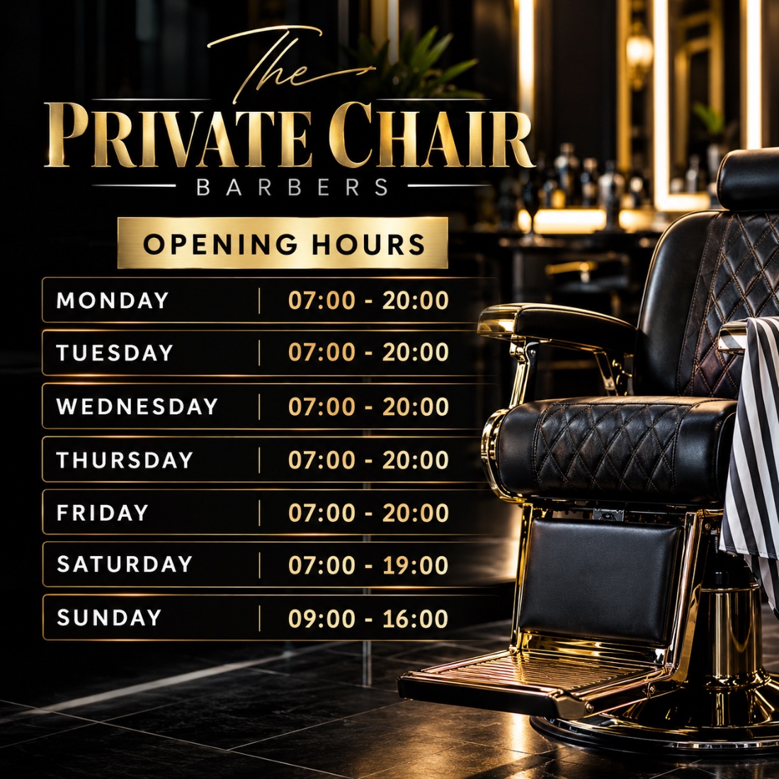 A cut at The Private Chair